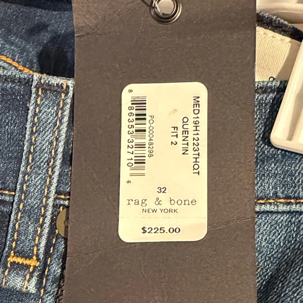 Men's rag & bone Dark Blue Straight Jeans